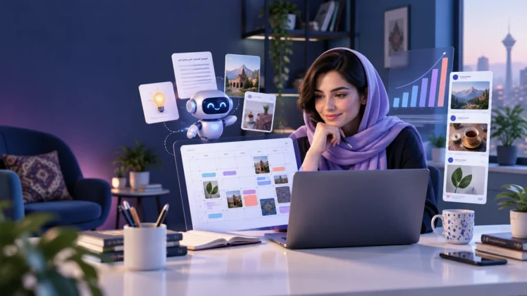 تولید محتوای فارسی با هوش مصنوعی برای کسب‌وکار و شبکه‌های اجتماعی